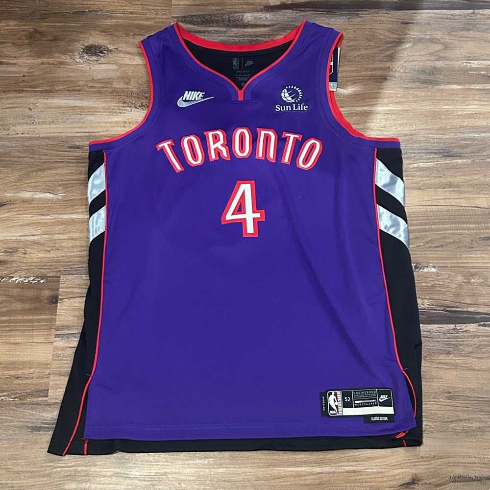 NBA Toronto Raptors Purple #4 Nike Jersey